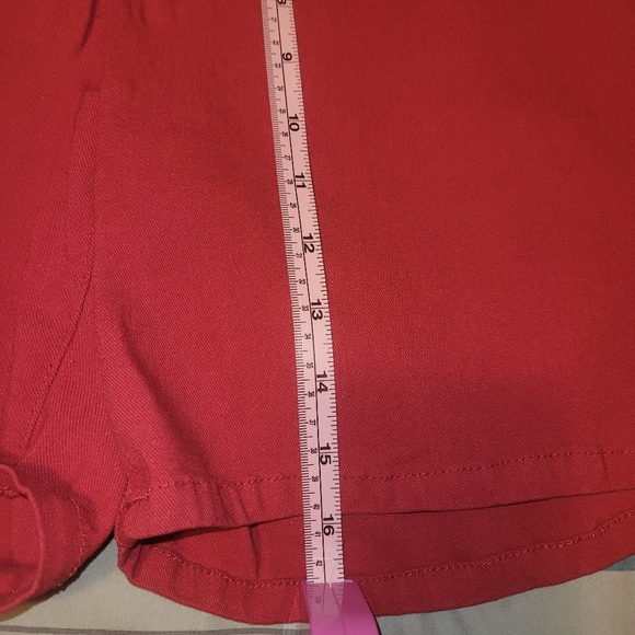 Y2K Style pink Denim high waisted shorts size 14 - Picture 6 of 8